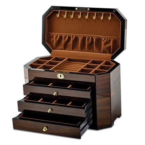 luxury secure locking jewelry boxes